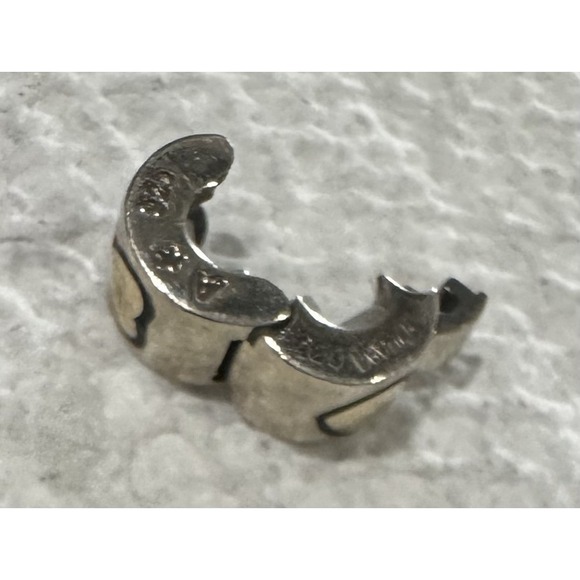 MC-4 Authentic Chamilia Sterling Silver Bead Gold Heart Lock‎ - Picture 12 of 13